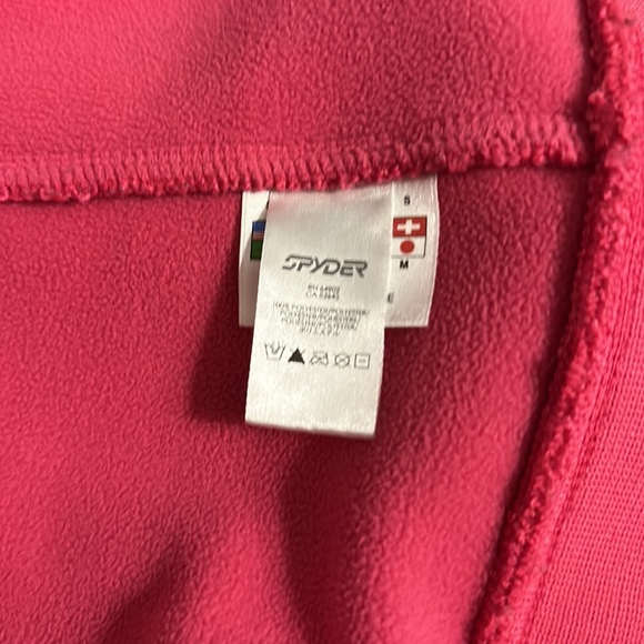 **SOLD ON MERCARI **Spyder pink women’s full zip jacket with hood size small - Picture 7 of 9